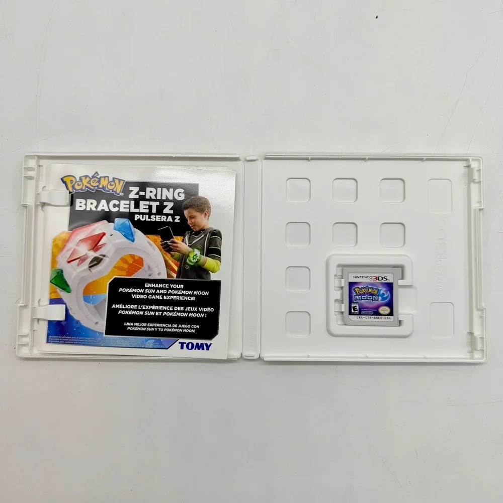 Nintendo Pokemon Moon Nintendo 3DS Video Game with Case